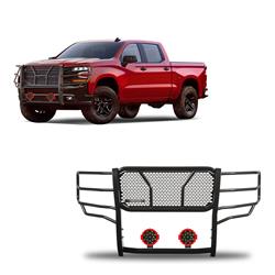 Black Horse Off Road Grille Guards RU-CHSI19-B-PLR
