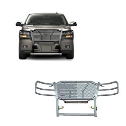Black Horse Off-Road Rugged Heavy-Duty Grille Guards RU-CHTA07-B-K2