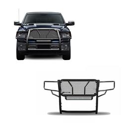 Black Horse Off-Road Rugged Heavy-Duty Grille Guards for 2011-2018 1500, 2019 1500 CLASSIC, 2009-2010 RAM 1500 - RU-DORA09-B-KIT