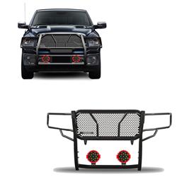 Black Horse Off Road Grille Guards RU-DORA09-B-PLR