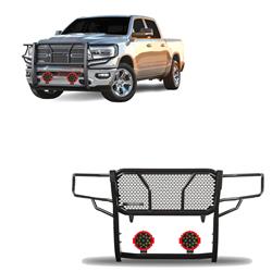 Black Horse Off Road Grille Guards RU-DORA19-B-PLR
