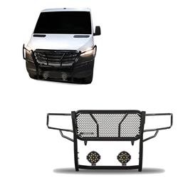Black Horse Off Road Grille Guards RU-DOSP07-B-PLB