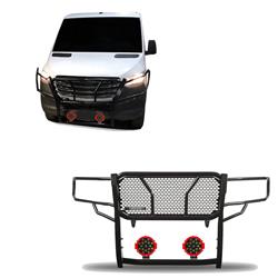 Black Horse Off Road Grille Guards RU-DOSP07-B-PLR