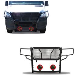 Black Horse Off Road Grille Guards RU-DOSP19-B-PLR