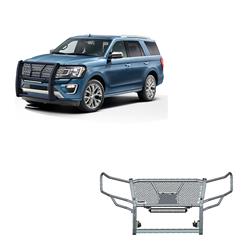 Black Horse Off-Road Rugged Heavy-Duty Grille Guards RU-FOEX18-B-K1