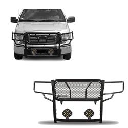 Black Horse Off Road Grille Guards RU-FOF109-B-PLB
