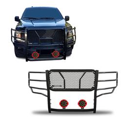 Black Horse Off Road Grille Guards RU-FOF115-B-PLR