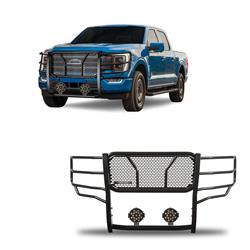 Black Horse Off Road Grille Guards RU-FOF116-B-PLB