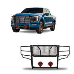 Black Horse Off Road Grille Guards RU-FOF116-B-PLR