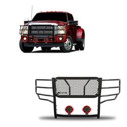 Black Horse Off Road Grille Guards RU-FOF211-B-PLR