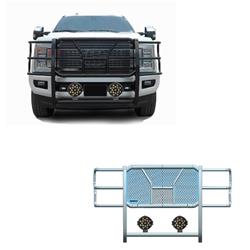 Black Horse Off Road Grille Guards RU-FOF217-B-PLB