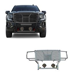 Black Horse Off Road Grille Guards RU-GMSI19-B-PLB