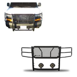 Black Horse Off Road Grille Guards RU-GV02MA-B-PLB