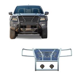 Black Horse Off Road Grille Guards RU-NIFR22-B-PLB