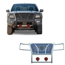 Black Horse Off Road Grille Guards RU-NIFR22-B-PLR