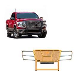 Black Horse Off-Road Rugged Heavy-Duty Grille Guards for 2017-2023 TITAN - RU-NITI17-B-K2