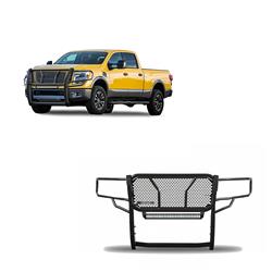 Black Horse Off-Road Modular Grille Guards for 2017-2024 TITAN XD - RU-NIXD16-B-KIT