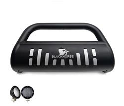 Black Horse Off Road Grille Guards BBDG112A-SP-PLFB