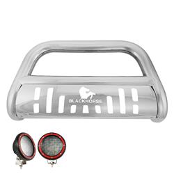 Black Horse Off Road Grille Guards BB076010-SP-PLFR