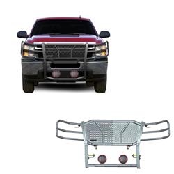 Black Horse Off Road Grille Guards RU-CHSI07-B-PLFR