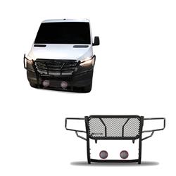 Black Horse Off Road Grille Guards RU-DOSP07-B-PLFR