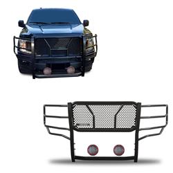 Black Horse Off Road Grille Guards RU-FOF115-B-PLFR