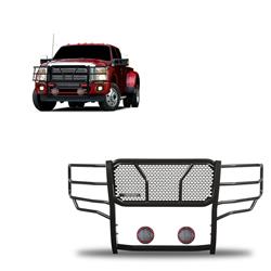 Black Horse Off Road Grille Guards RU-FOF211-B-PLFR