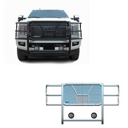 Black Horse Off Road Grille Guards RU-FOF217-B-PLFB