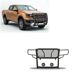Black Horse Off Road Grille Guards RU-FORA19-B-PLFB