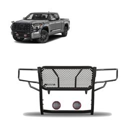 Black Horse Off Road Grille Guards RU-TOTU22-B-PLFR