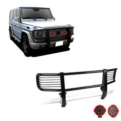 Black Horse Off-Road Modular Grille Guards for 2002-2008 G500, 2003-2010 G55 AMG - PGBZA008A-PLR