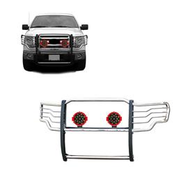 Black Horse Off-Road Modular Grille Guards for 2009-2014 F-150 - 17FP30MSS-PLR