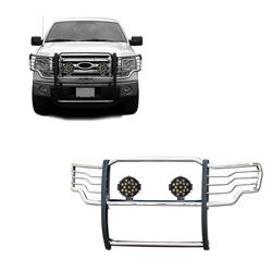 Black Horse Off-Road Modular Grille Guards for 2009-2014 F-150 - 17FP30MSS-PLB
