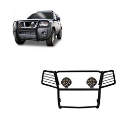 Black Horse Off-Road Modular Grille Guards for 2005-2015 XTERRA - 17A112100MA-PLB