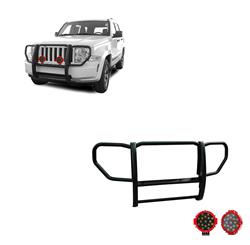 Black Horse Off-Road Modular Grille Guards for 2008-2012 LIBERTY - 17A086400A-PLR