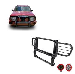 Black Horse Off-Road Modular Grille Guards for 2006-2010 COMMANDER - 17A081000MA-PLR