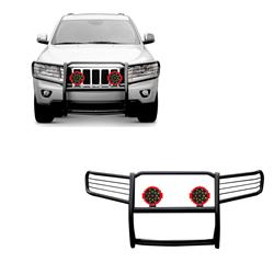 Black Horse Off-Road Modular Grille Guards for 2005-2010 GRAND CHEROKEE - 17A080200MA-PLR