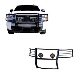 Black Horse Off-Road Modular Grille Guards for 2007-2014 TAHOE, SUBURBAN 1500, 2007-2013 AVALANCHE - 17A037400MA-PLB