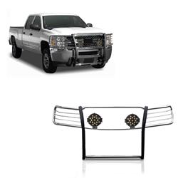 Black Horse Off-Road Modular Grille Guards for 2007-2013 SILVERADO 1500 - 17A035700A2MSS-PLB