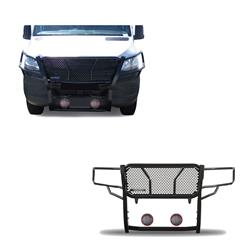 Black Horse Off-Road Rugged Heavy-Duty Grille Guards RU-DOSP19-B-PLFR