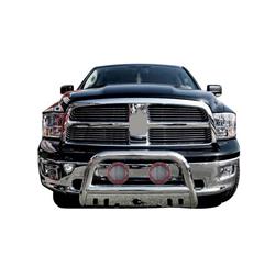 Black Horse Off-Road Bull Bars for 2011-2018 1500, 2019-2023 1500 CLASSIC, 2009-2010 RAM 1500 - CBS-DOE1011SP-PLFR