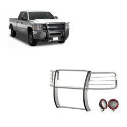 Black Horse Off-Road Modular Grille Guards for 2014-2018 SILVERADO 1500, 2019 SILVERADO 1500 LD - 17GT27MSS-PLFR