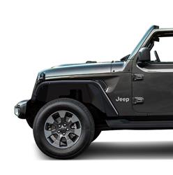 Black Horse Off-Road Tubular Fender Flares for 2018-2022 WRANGLER - TFFJ-FS