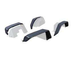 Black Horse Off-Road Tubular Fender Flares for 2018-2024 WRANGLER - TFFJL
