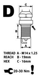 BRISK USA Spark Plugs DOX15LE