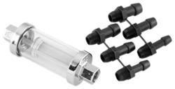 Biker's Choice Clear-View Glass  Fuel Filter and Fitting Kits with 1/4 in., 5/16 in., and 3/8 in. Inlet Size 482400