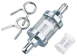 Biker's Choice Clear-View Glass  Fuel Filter with 0.250 in. Inlet Size 603516