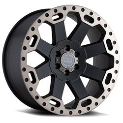 Black Rhino Warlord Matte Black with Dark Tint Machined Wheels 18x8