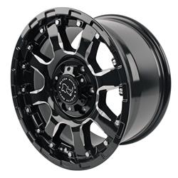 Black Rhino Sierra Gloss Black with Milled Spoke Wheels 17x9