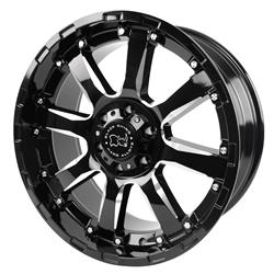 Black Rhino Sierra Gloss Black with Milled Spoke Wheels 20x9